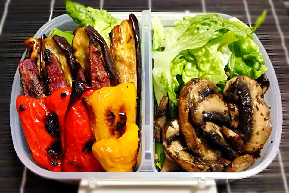 今日の弁当- grilled vegetables & mushrooms salad|coxiella24さん