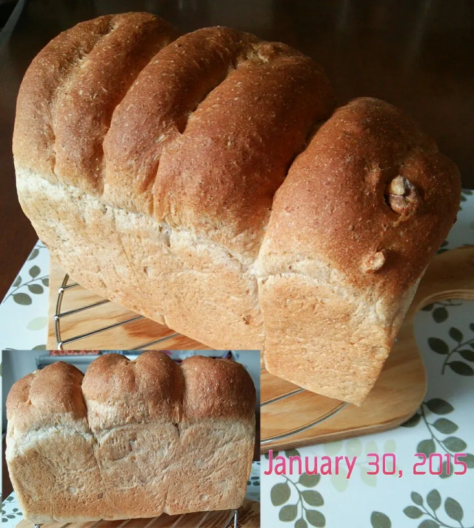 Snapdishの料理写真:胡桃入り🎵ライ麦食パン🍞|♡tama♡さん