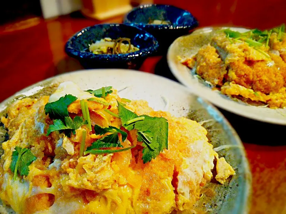 チキンカツ玉子とじ|いちどぅしさん