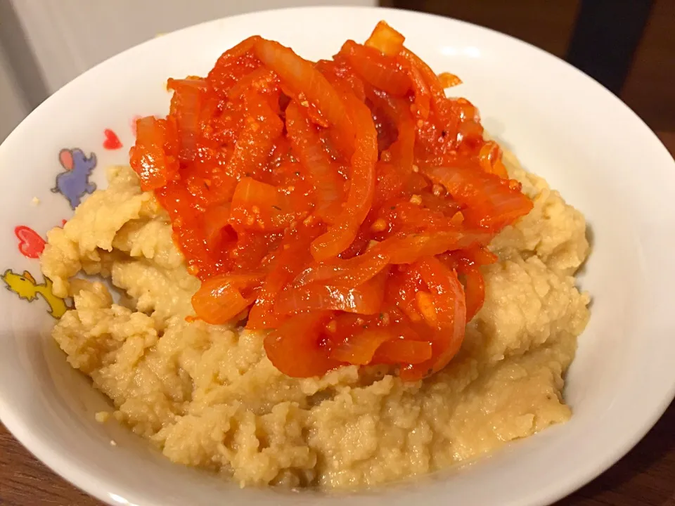 chickpeas paste with tomato si onion!|Diana Hiraoさん