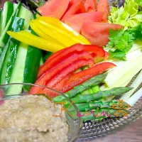 Snapdishの料理写真:野菜がいっぱい食べられる肉味噌🍅