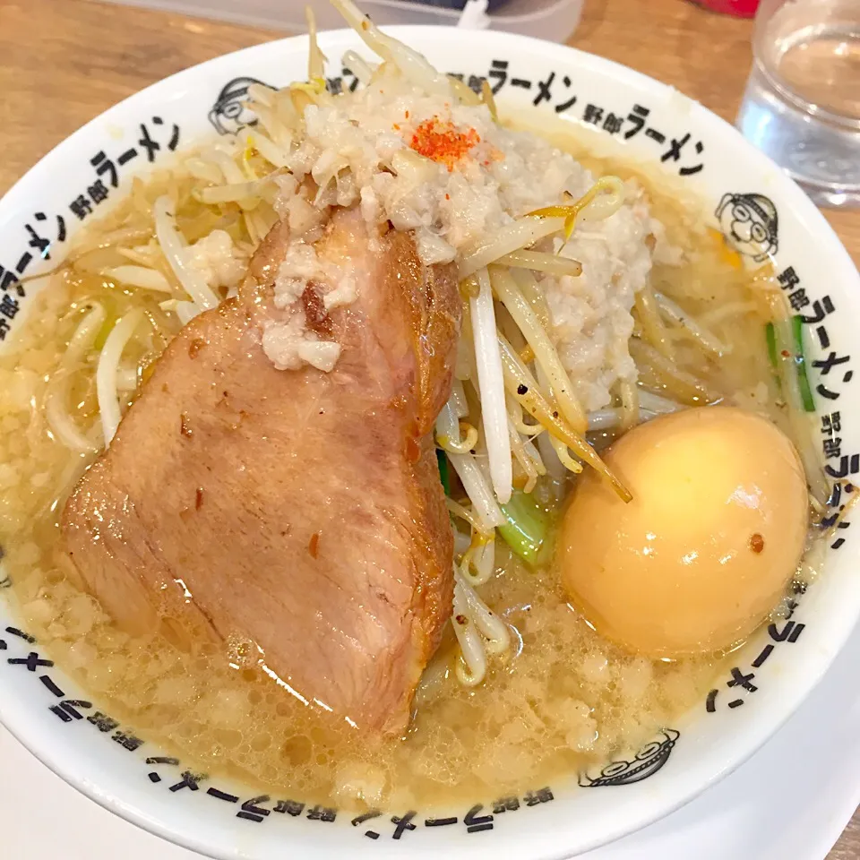 Snapdishの料理写真:煮玉子野郎ラーメン背脂マシ|yさん