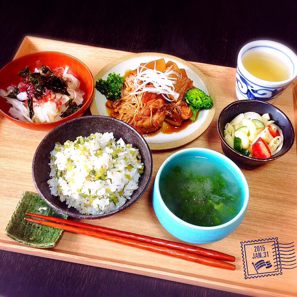 鶏と大根のさっぱり煮定食(❛ᴗ❛人)✧|amumuさん