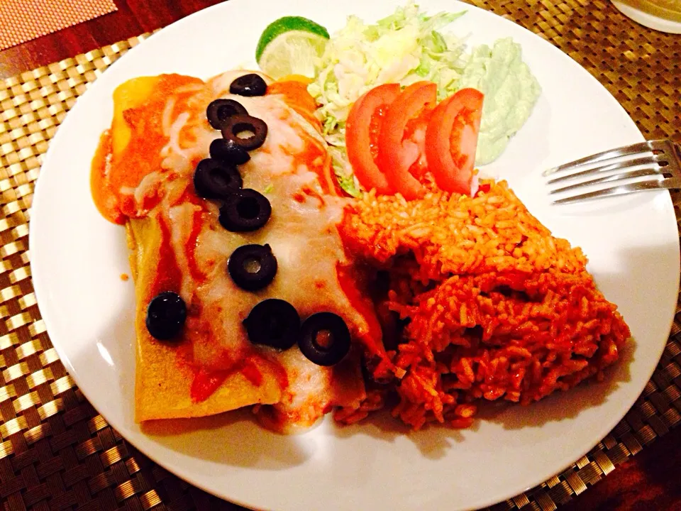 Enchiladas. Mi chica made it for me!!!!|Seagrapesさん