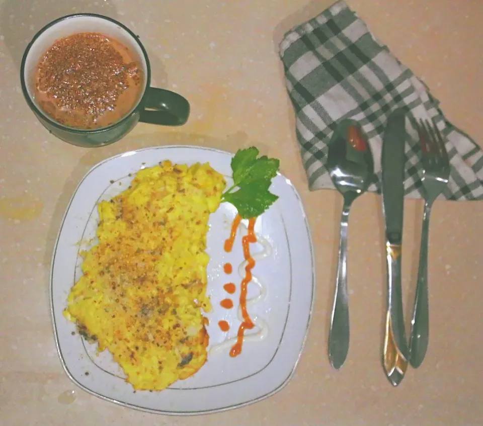 Omelette Tuna Fish with Cheese 
 #omellete #tuna #Makan siang #Telur #Eggs|Muhammad Syuhada Darul Yaqinさん