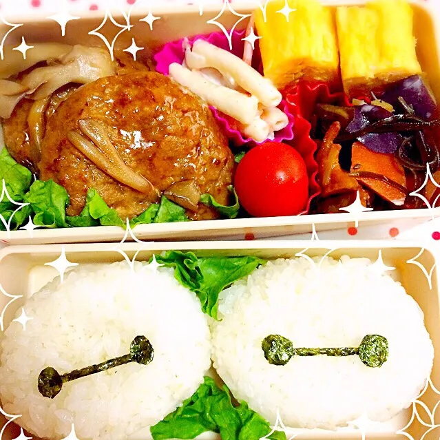 Snapdishの料理写真:ベイマックス弁当❀.(*´▽`*)❀.|まりぞぅさん