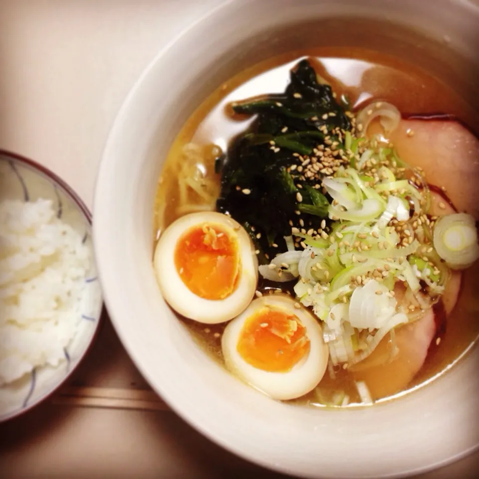 Snapdishの料理写真:ラーメンがおいしくできた◎|かんだみわさん