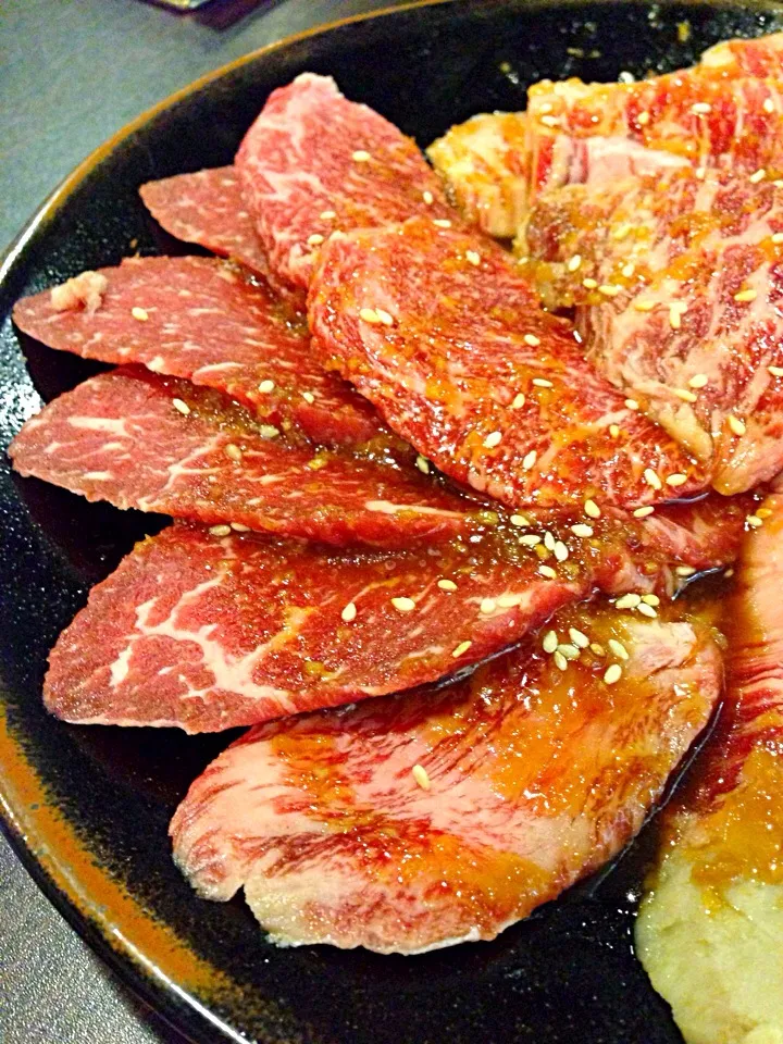 Snapdishの料理写真:Yakiniku- wagyu rosu|coxiella24さん