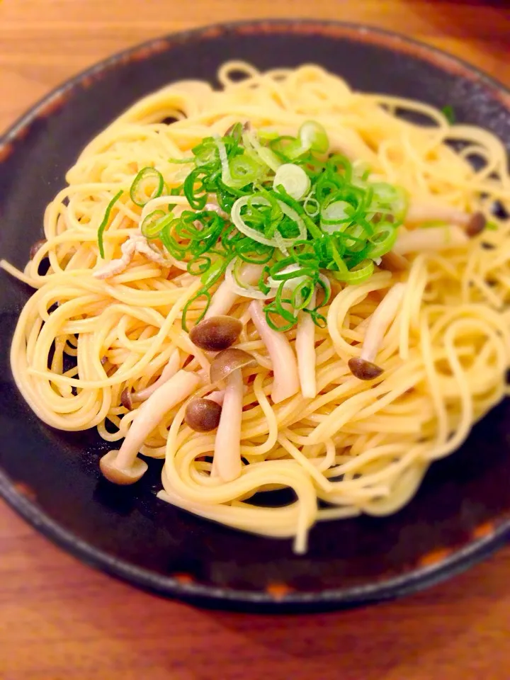 豚しゃぶときのこの和風パスタ|やまさん