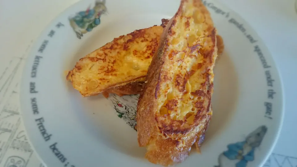 フランスパンでフレンチトースト(pain perdu♪)|Mayuさん