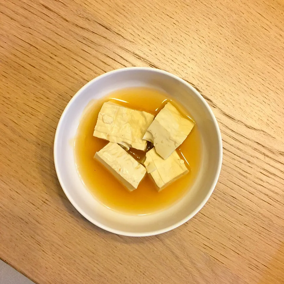 Snapdishの料理写真:椎茸の戻し汁豆腐|dashi menjiroさん