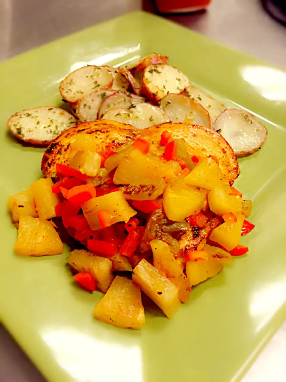 Pineapple with Ortega chili chicken|chef bryanさん