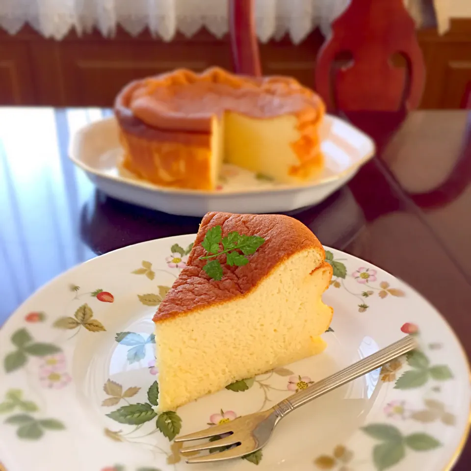 Snapdishの料理写真:スライスチーズdeチーズケーキ|m’chinさん