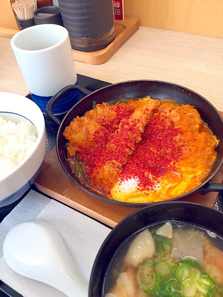 海鮮カツ鍋定食|歌う釣り師さん