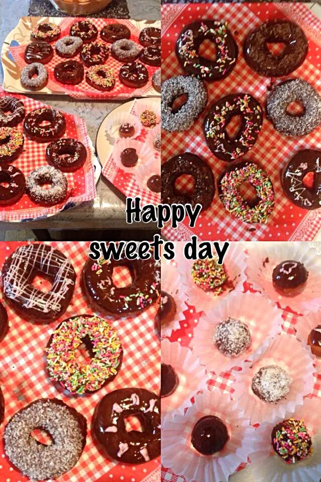 Fried and baked donuts 1st day of month of Love February 😘😍😘❤️❤️❤️ happy love month everyone !!!|Babyluv Cabrera Ocampoさん