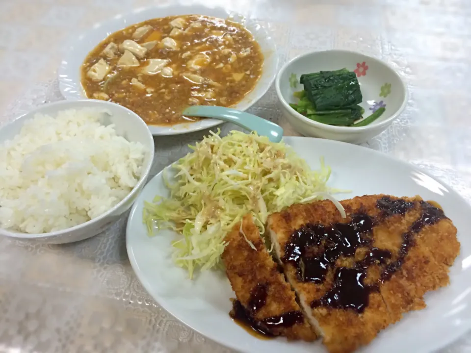 豚カツ＆麻婆豆腐|SAKURAさん