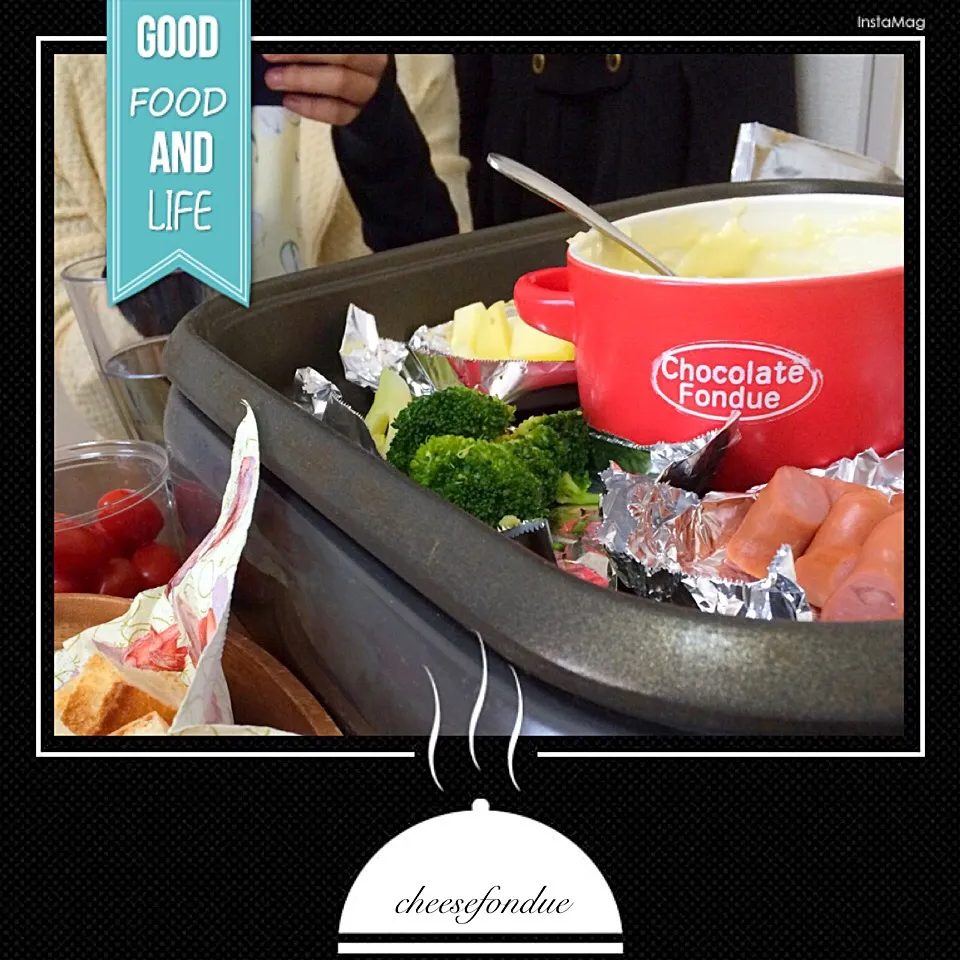 Snapdishの料理写真:Cheese fondue*|まきんすぱん///さん