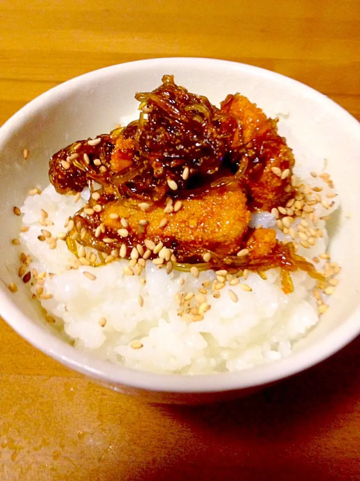 Snapdishの料理写真:鱈子の昆布煮🍚ご飯に💕|まいりさん