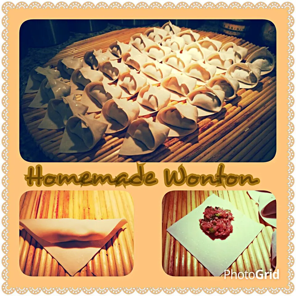 Handmade Pork Wontons for dinner  (~♡~)!!!|Jihollandさん