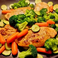 Teriyaki Chicken with carrots, broccoli and zucchini

My first attempt it this dish. Came out really well, but needs a little tweaking on the over all flavor an|Dan Williamsさん