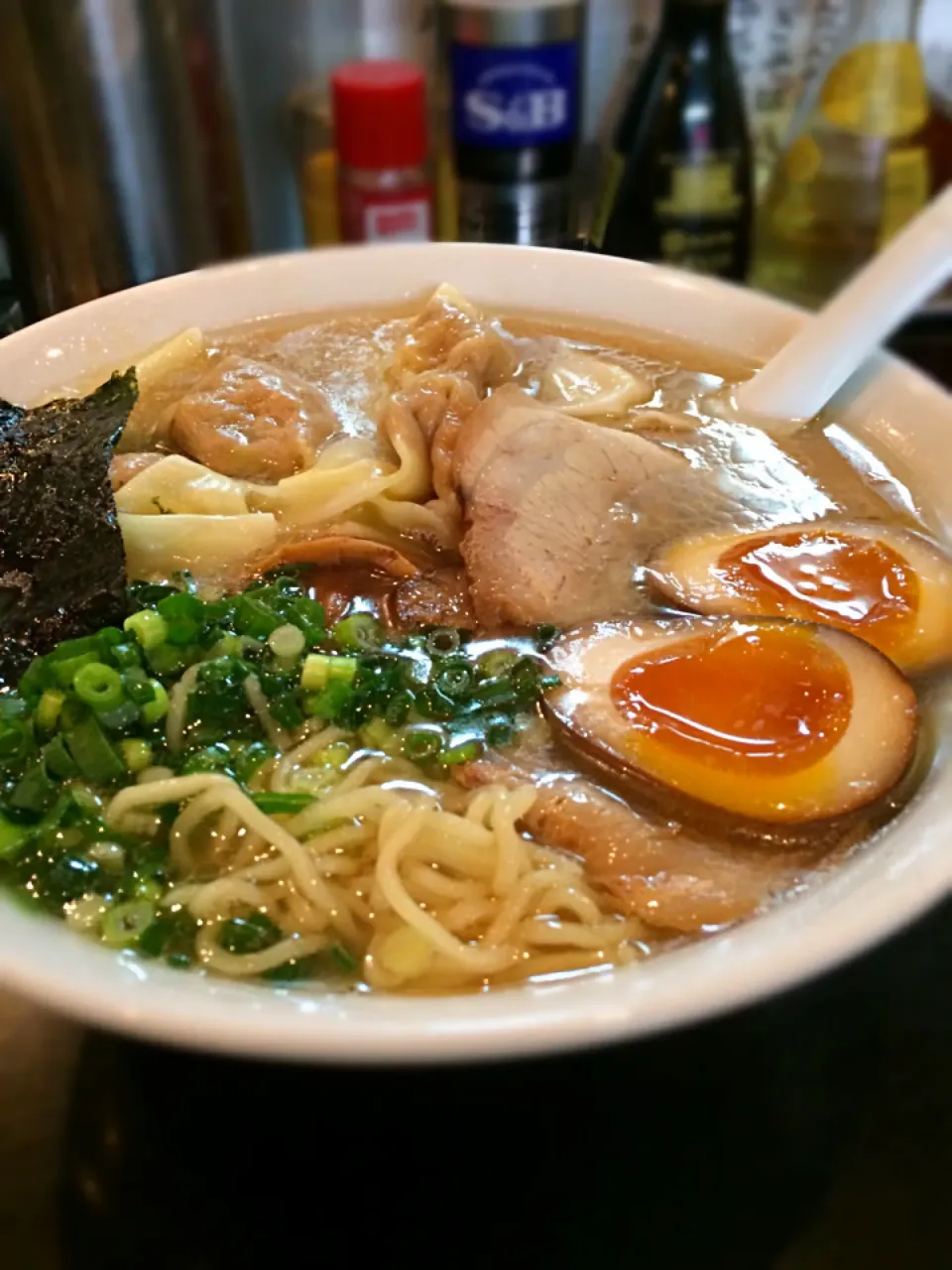 雲呑麺 ＋煮卵|tadaroさん