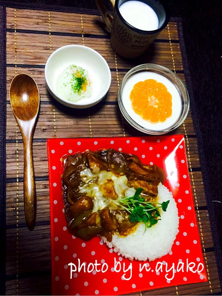 健康朝ごはん☆高野豆腐と大豆のチーズカレー|管理栄養士☆n.ayakoさん