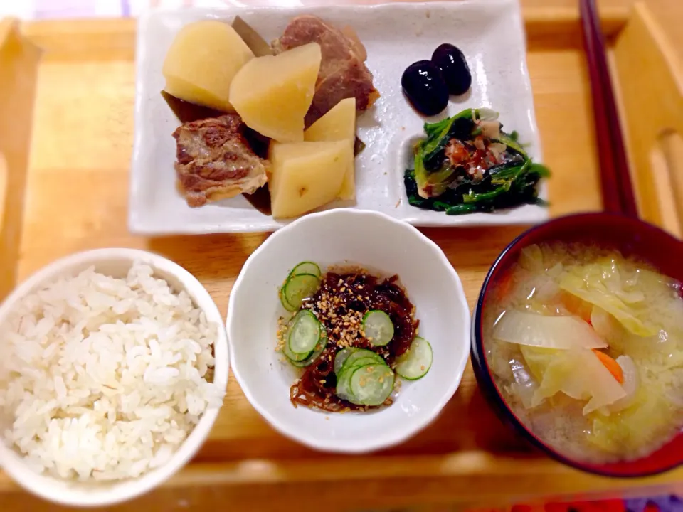 Snapdishの料理写真:晩御飯🌟給食の講演会を聞いて…|かわちさん