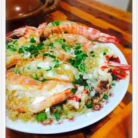 Steamed shrimp with garlic|Sophie-Joさん