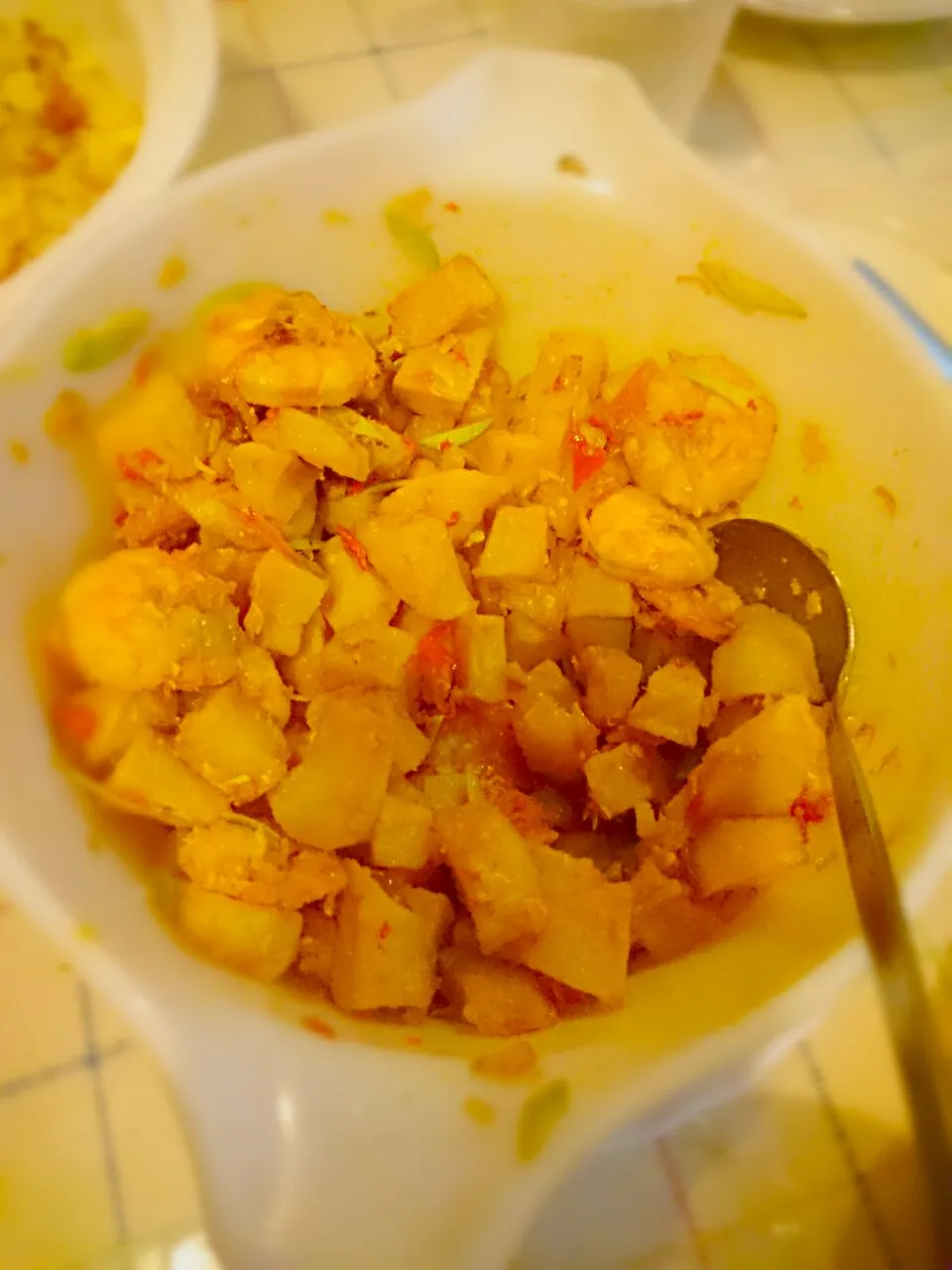 Snapdishの料理写真:Sambel goreng kentang|santyさん