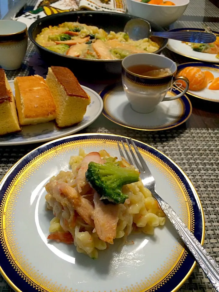 myoriginal chicken and seafood gratin..😉 for lunch|marian ilanoさん