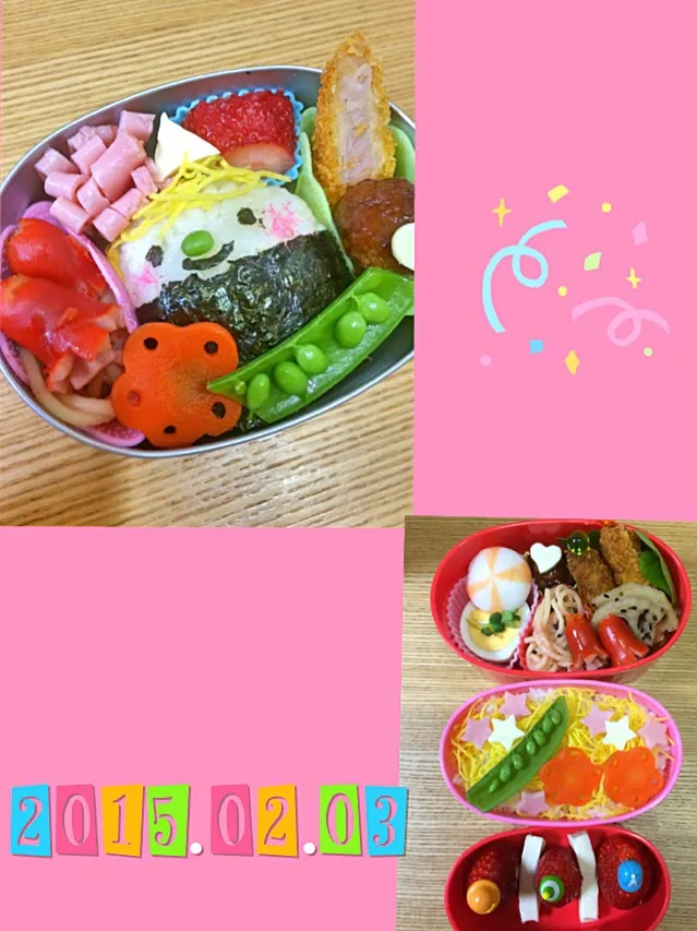 今日のお弁当❤︎長女、次女😋|さくりん😊さん