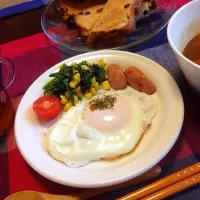 Snapdishの料理写真:朝ごはん、つけカレー|hatsuhoさん