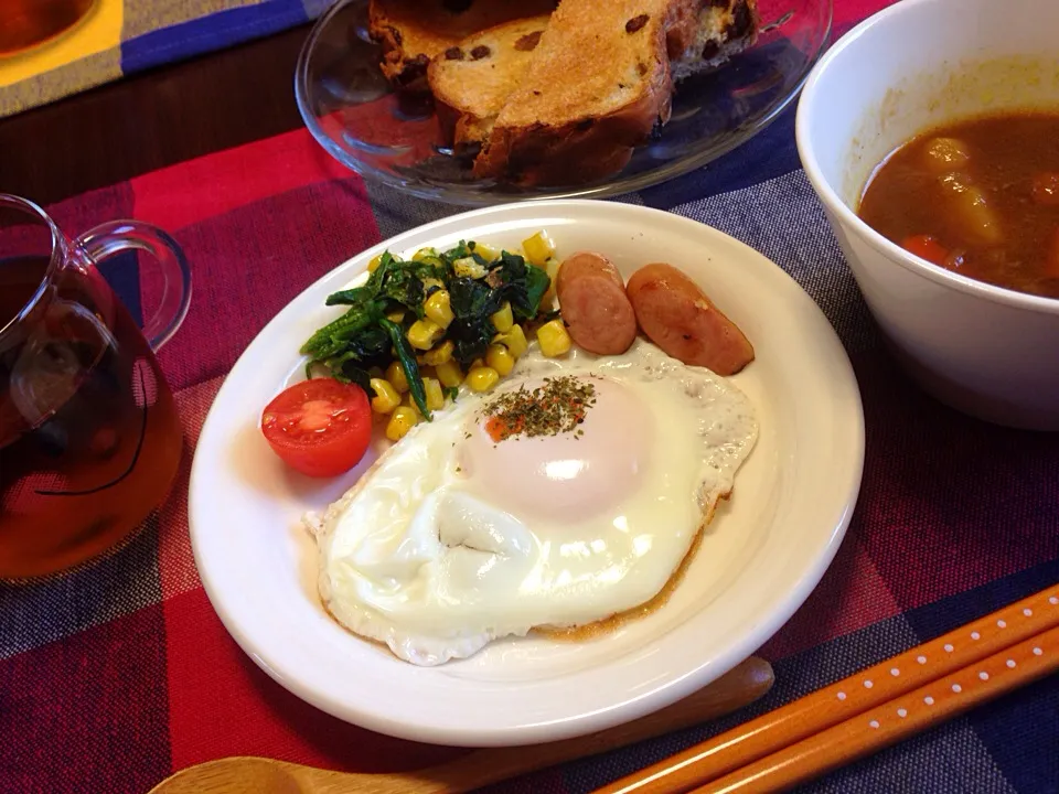 朝ごはん、つけカレー|hatsuhoさん