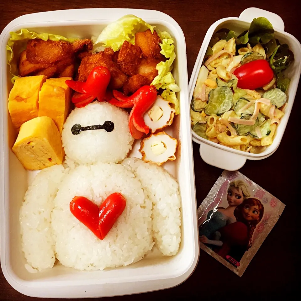 Snapdishの料理写真:ベイマックス弁当♡|りんりんさん