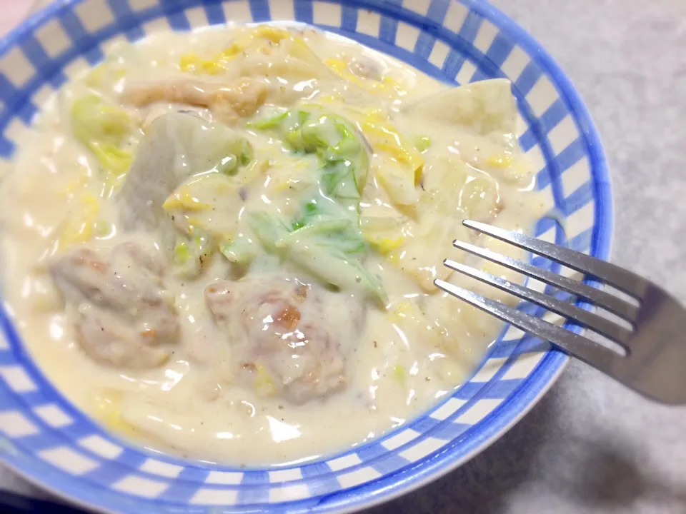 白菜と鳥肉のクリーム煮|ともうみさん