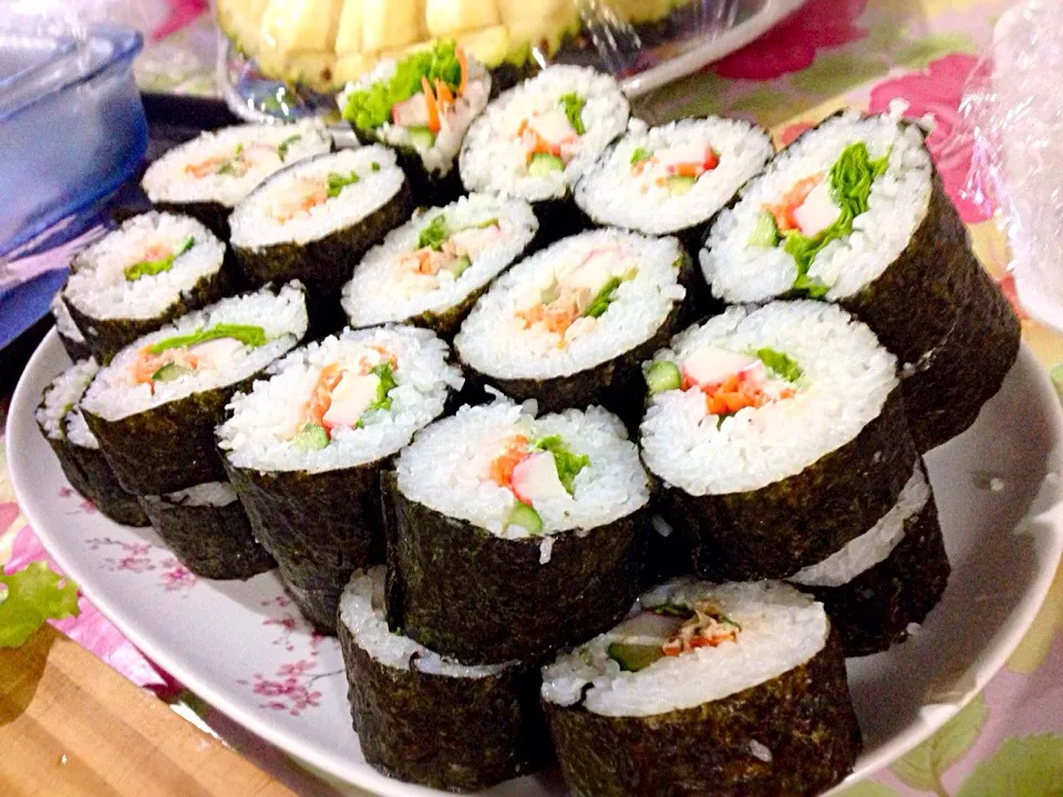 tropical sushi for lunch|marcelo brazilさん