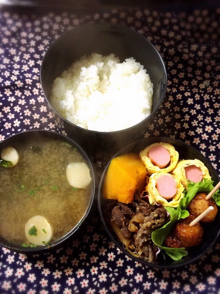 Snapdishの料理写真:2/4パパ弁当|marinaさん