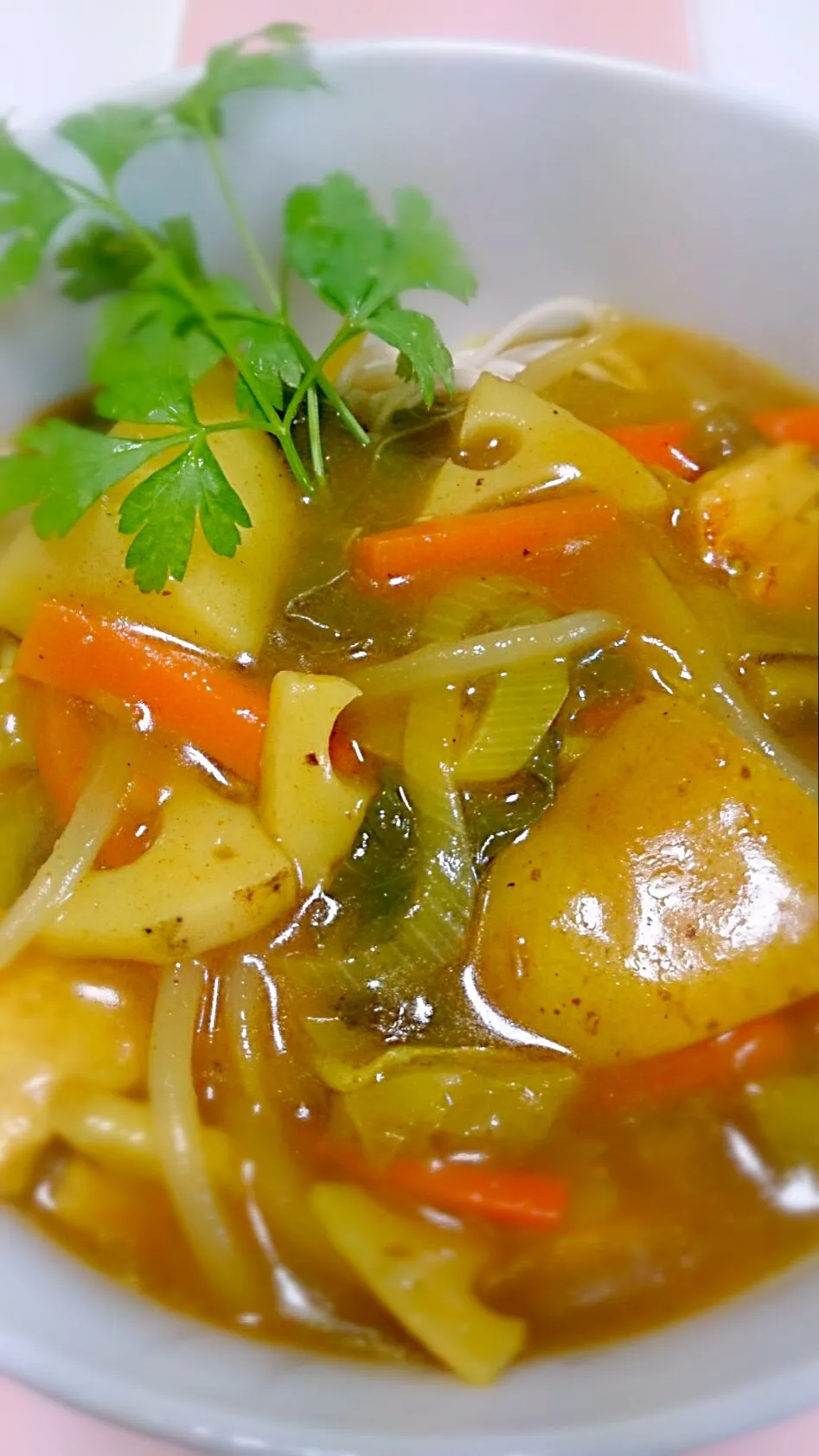 朝ごはんは野菜タップリ カレー温麺！ #カレー #そうめん #冬野菜 #カレー南蛮|かげさんキッチンさん