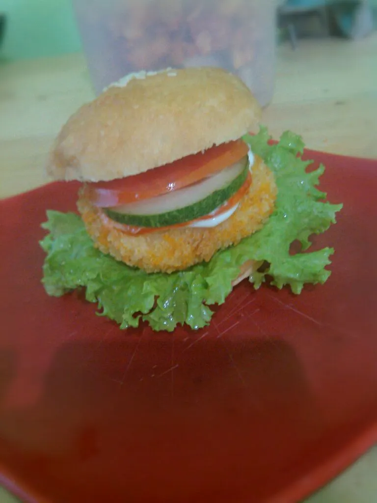 chicken burger|cancerina pandanさん