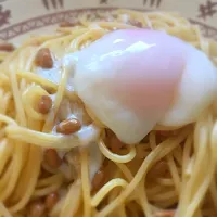 Snapdishの料理写真:納豆パスタ|菜那さん