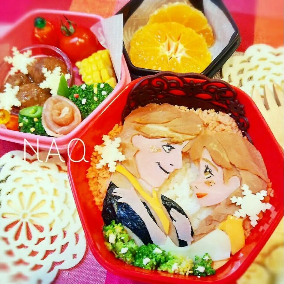 アナとクリストフのお弁当【ディズニープリンセス】|Naoさん