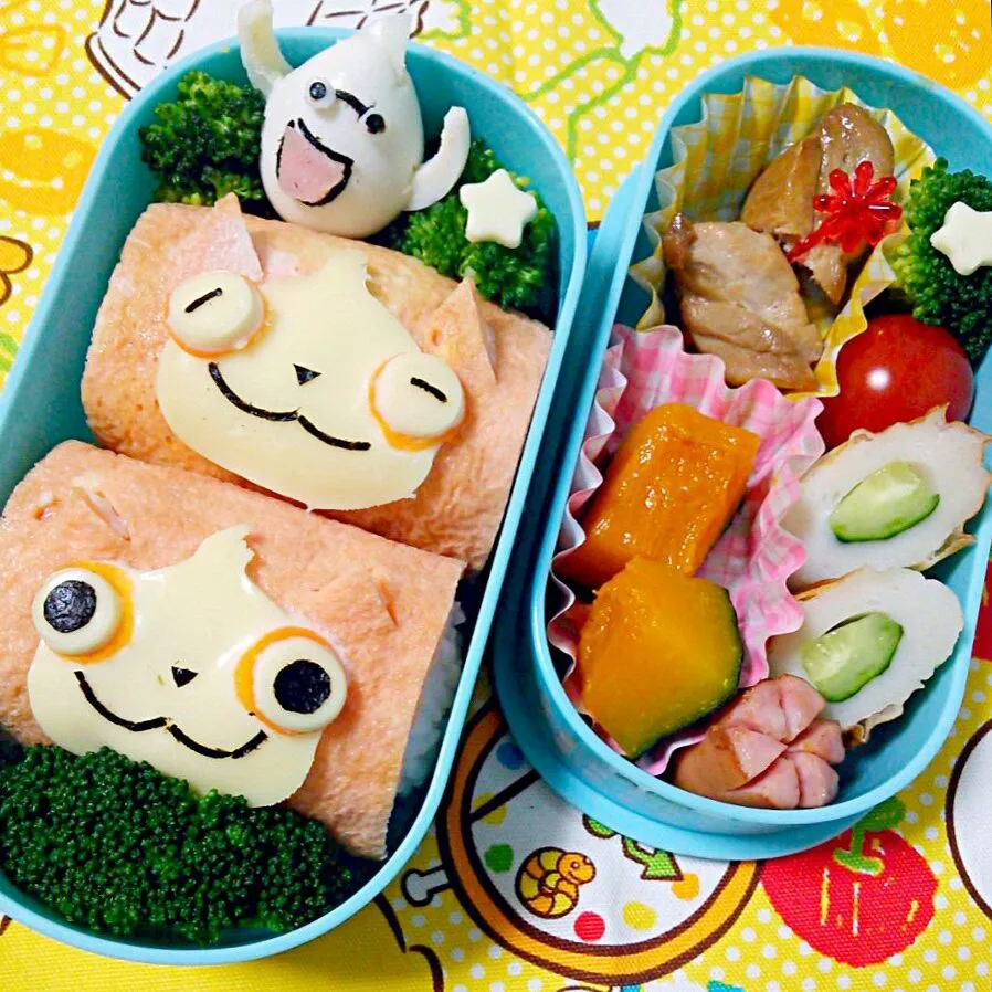 Snapdishの料理写真:ジバニャン☆妖怪ウォッチ☆お弁当|pinakoさん