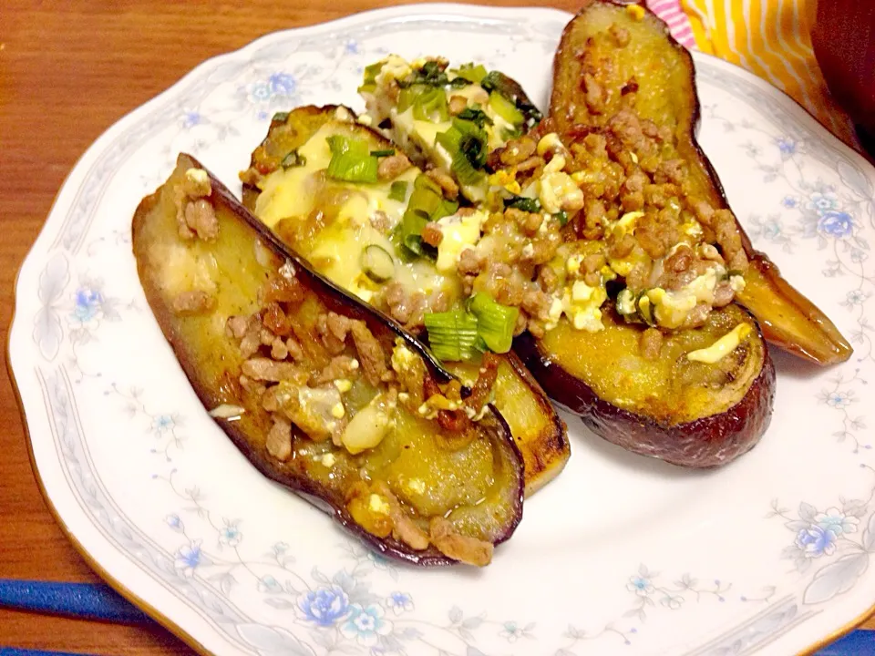 うっちーさんの料理 茄子のマヨチーズカレー焼き|えいぽんさん