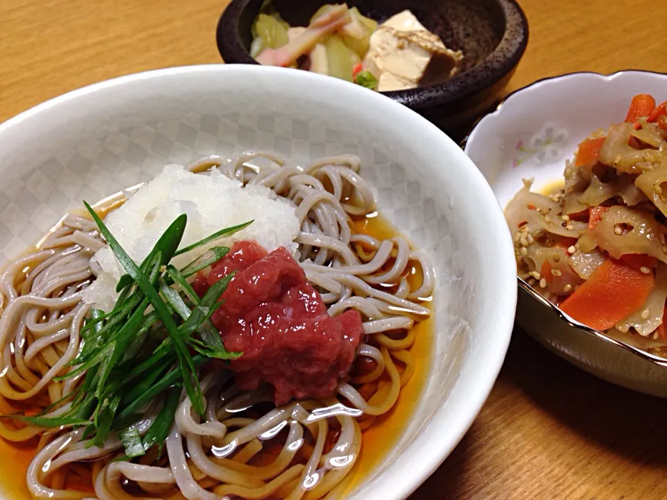 長女のUP見てどうしても食べたくなったおろし梅蕎麦|川上千尋さん