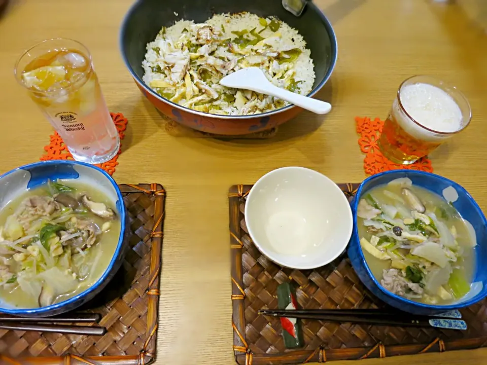 鯛飯と和風野菜たくさんスープ|ゆっちゃんさん