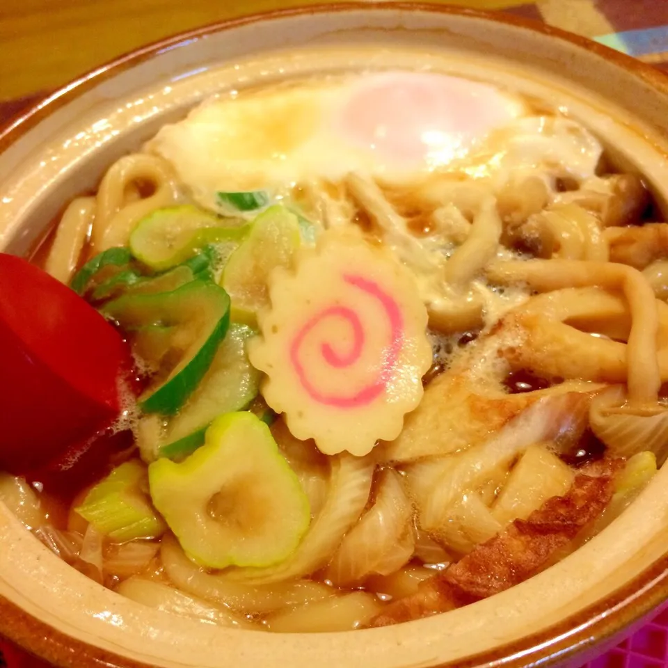 鍋焼きうどんで夕食🍲🍲|かずみさん