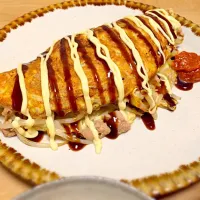 もやしと豚肉のとん平焼き風みたいな。|yukasuke6さん