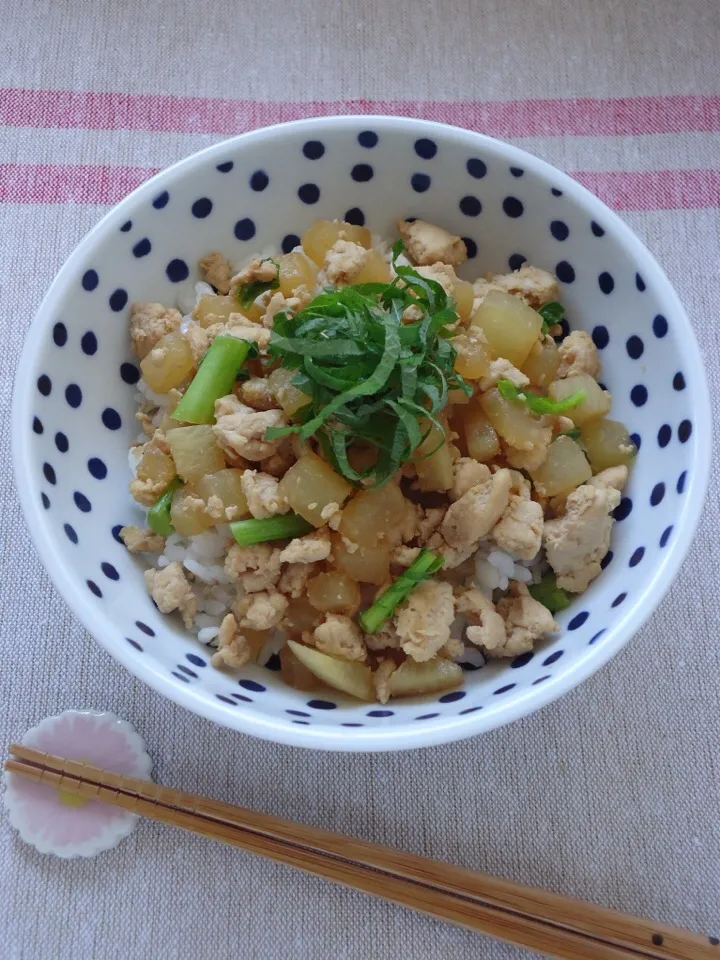 大根のそぼろ煮丼！|aykさん