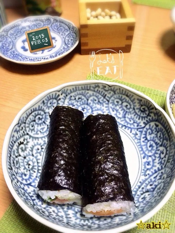 Snapdishの料理写真:恵方巻🍴‼︎|☆aki☆さん