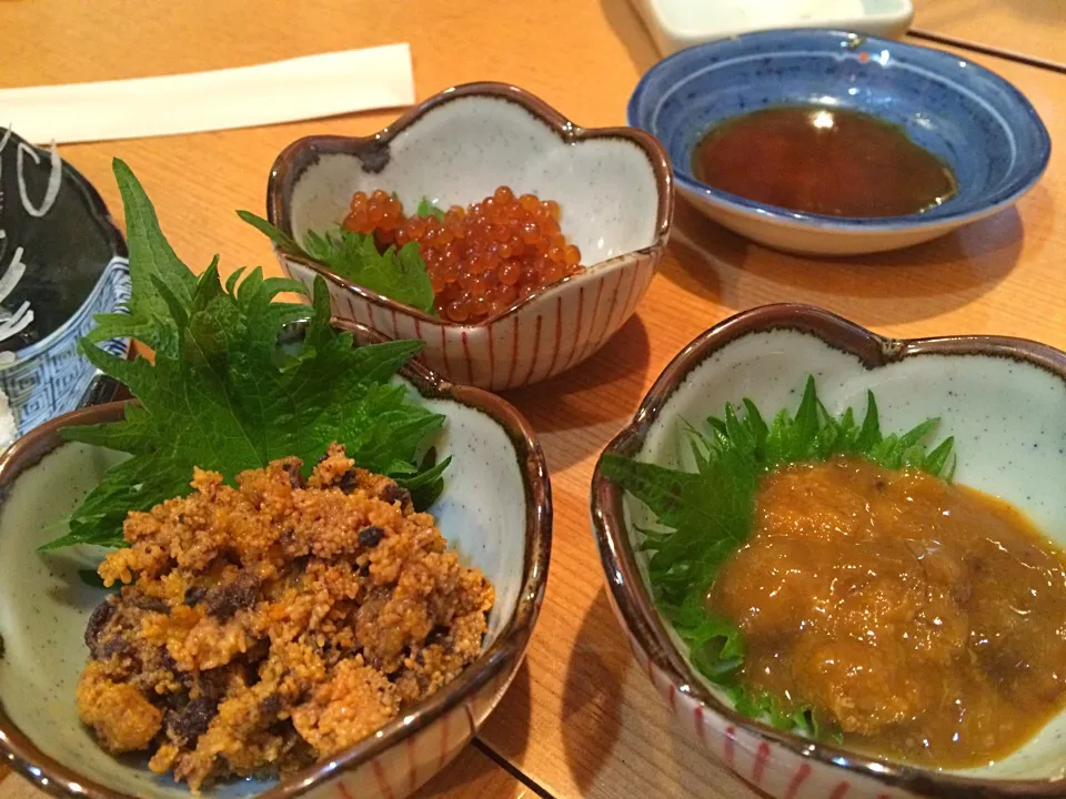 海の幸 美味 - 塩ウニ、ウニの底煮|うまさん